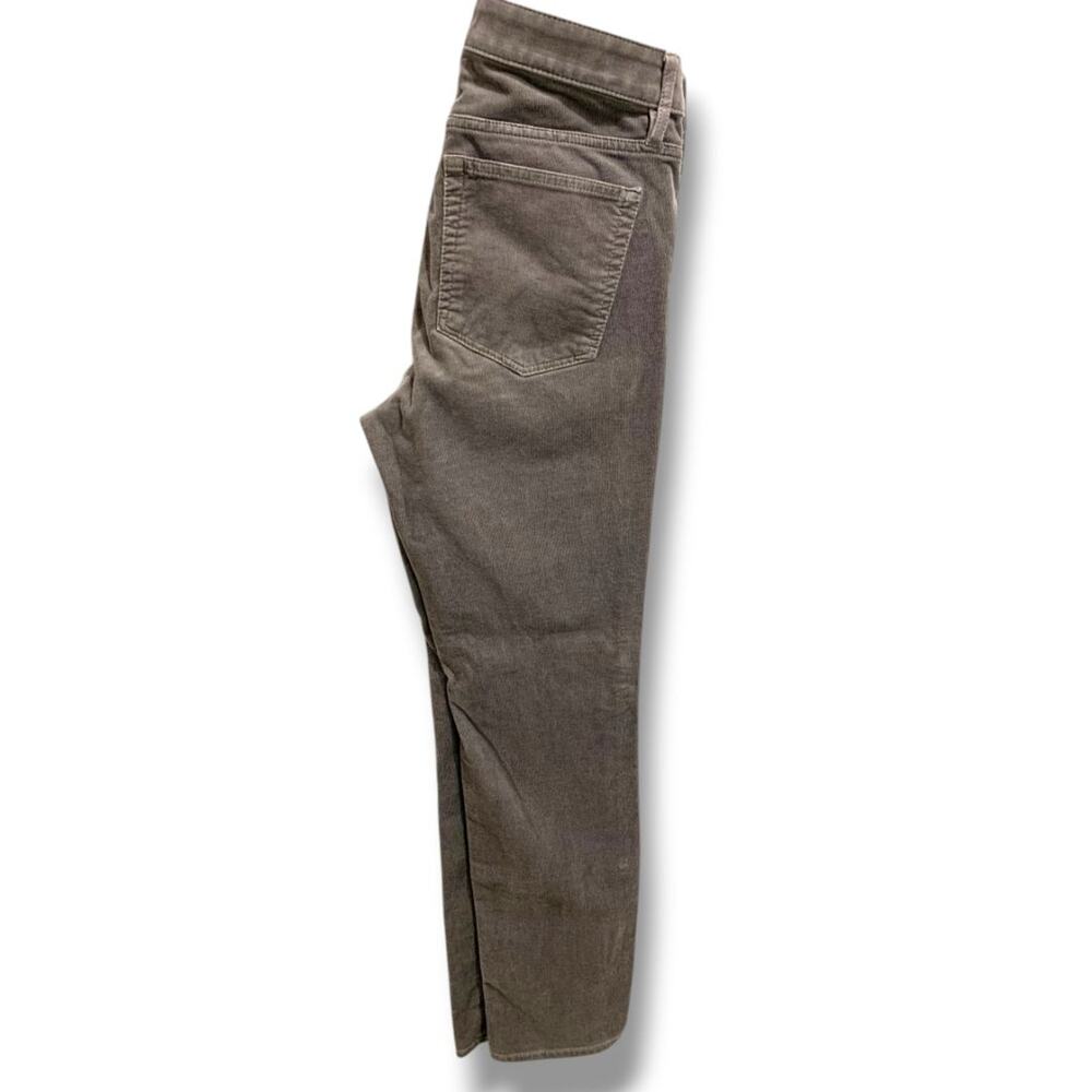 Size 6 (28) Loft Womens Dark Gray Corduroy Pants Curvy Straight
